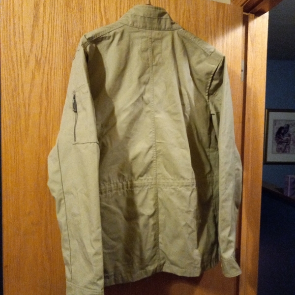 Mens Revolution Race Jacket #10529 Zipup & Snaps Khaki Tan Large - Picture 2 of 8